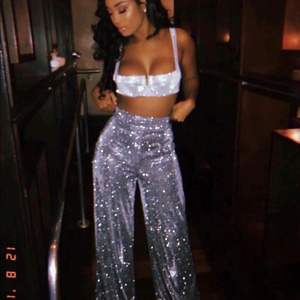 House of CB Margarita Sparkly Trousers